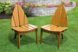 Hang Ten Chat Chair — Bamboo #12 Autumn Haze
