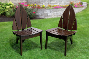 Hang Ten Chat Chair — Bamboo #30 Mocha Nut